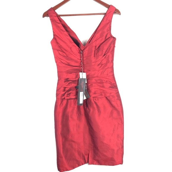 NWT Sarah Danielle Red Dress With Jacket - Picture 5 of 10